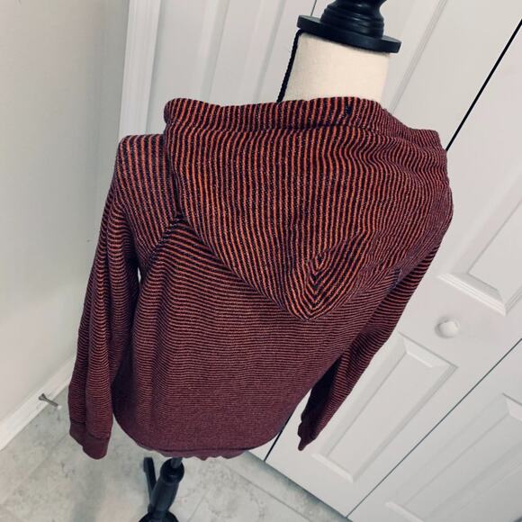 J. Crew Red/Blue striped Hoodie - S - Picture 7 of 9